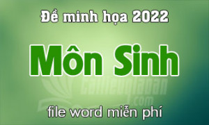 Đề minh họa thi tốt nghiệp trung học phổ thông 2022 - Môn Sinh Học - File word có lời giải