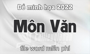 Đề minh họa thi tốt nghiệp trung học phổ thông 2022 - Môn Ngữ Văn - File word có lời giải