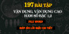 197 bài tập vận dụng, vận dụng cao hàm số và phương trình bậc 1,2 - [File Word]