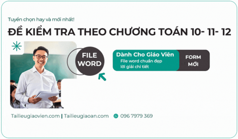Bộ đề kiểm tra theo bài theo chương môn toán 10-11-12  bản mới 2026 Bộ đề kiểm tra theo bài theo chương môn toán 10-11-12  bản mới 2026